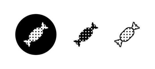 Candy icons set. candy sign and symbol.