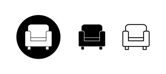 Sofa icons set. sofa sign and symbol. furniture icon