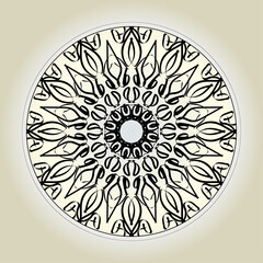 Abstract Style Indian Mandala Decoration 