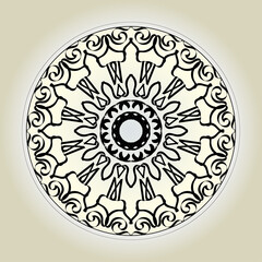 Abstract Style Indian Mandala Decoration 