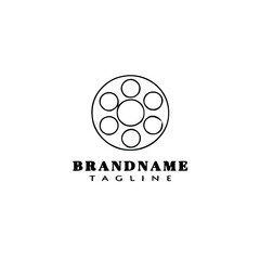 old lighting gas lamp logo icon design template vector illustration