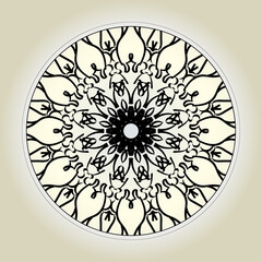 Abstract Style Indian Mandala Decoration 