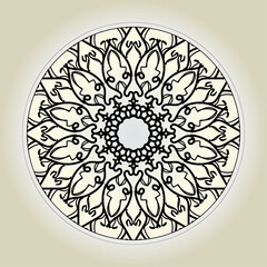 Abstract Style Indian Mandala Decoration 