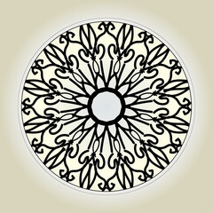 Abstract Style Indian Mandala Decoration 