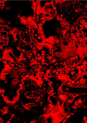 赤い幻想的な血の水彩テクスチャ背景
