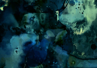 幻想的な水彩の水色テクスチャ背景
