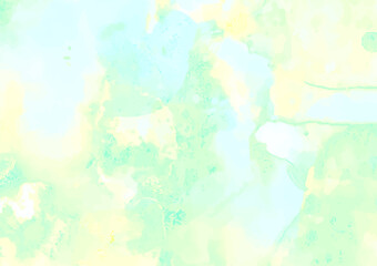 緑色の幻想的なキラキラ水彩テクスチャ背景
