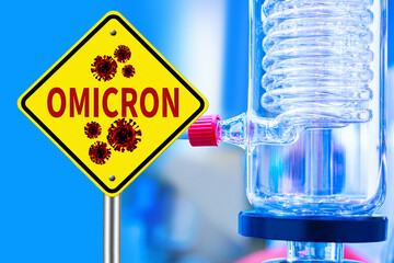 Omicron coronavirus variant. Omicron Covid-19 variant Coronavirus. Mutated coronavirus SARS-CoV-2....