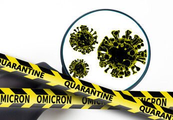 Omicron coronavirus variant. Omicron Covid-19 variant Coronavirus. Mutated coronavirus SARS-CoV-2....