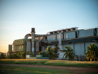 Fototapeta na wymiar Abandoned metallurgy industrial complex