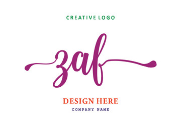 ZAF lettering logo is simple, easy to understand and authoritative