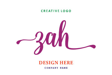 ZAH lettering logo is simple, easy to understand and authoritative