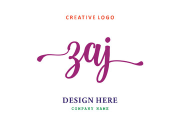 ZAJ lettering logo is simple, easy to understand and authoritative
