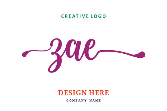 ZAE lettering logo is simple, easy to understand and authoritative