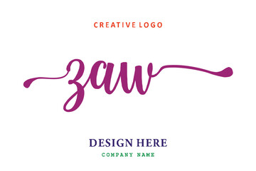 ZAW lettering logo is simple, easy to understand and authoritative