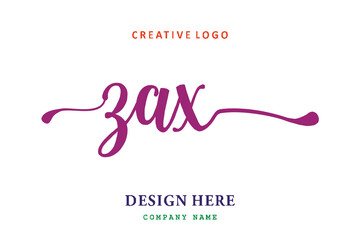 ZAX lettering logo is simple, easy to understand and authoritative