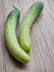 신선한 유기농 채소 오이, 음식