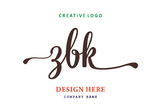 ZBK lettering logo is simple, easy to understand and authoritative