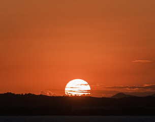 Obraz premium Sunset over the sea