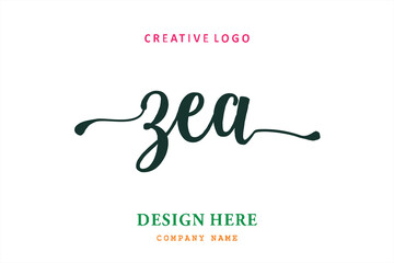 ZEA lettering logo is simple, easy to understand and authoritative