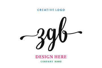 ZGB lettering logo is simple, easy to understand and authoritative
