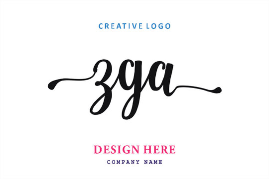 ZGA lettering logo is simple, easy to understand and authoritative