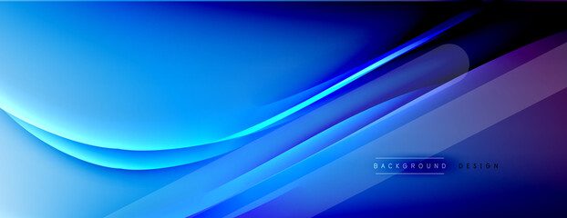 Abstract background. Shadow lines on bright shiny gradient background.