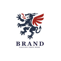 Dragon Heraldic Logo