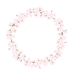 さくらのフレーム⑥円型