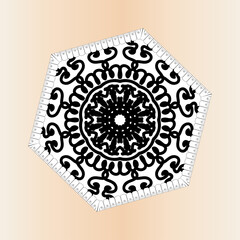 Texture Paper Cut Indian Mandala