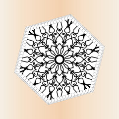 Texture Paper Cut Indian Mandala