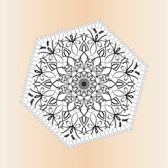 Texture Paper Cut Indian Mandala