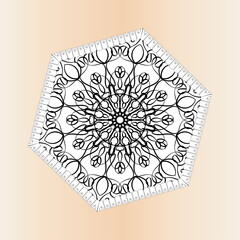 Texture Paper Cut Indian Mandala