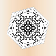 Texture Paper Cut Indian Mandala