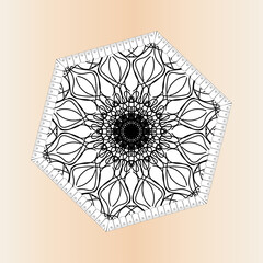 Texture Paper Cut Indian Mandala