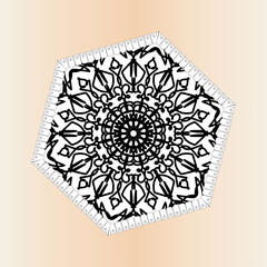 Texture Paper Cut Indian Mandala