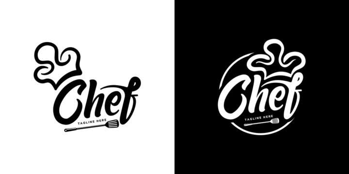 Set of Chef Restaurant logo design template
