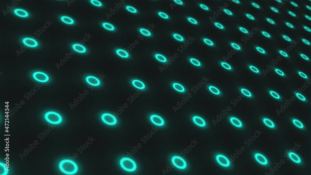 Canvas Prints glow neon circle dot sliding slowly background