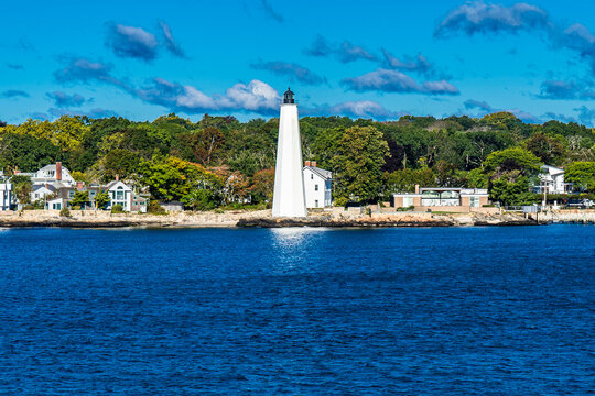 A Lighthouse On The Long Island Sound At New London, Connecticut