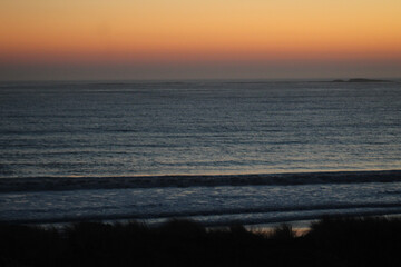 sunset on the beach