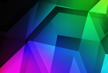 Fototapeta premium Dark Multicolor vector layout with hexagonal shapes.