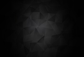 Obraz premium Dark Gray vector layout with lines, triangles.