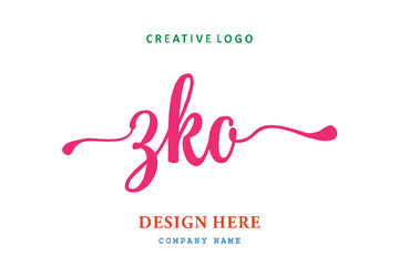 ZKO lettering logo is simple, easy to understand and authoritative