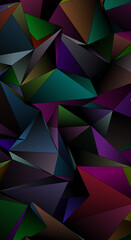 Obraz premium 3d Triangles, abstract background. Design wallpaper.