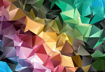 Obraz premium Abstract Low-Poly background. triangulated texture. Design 3d. Polygonal geometrical pattern. Triangular modern style