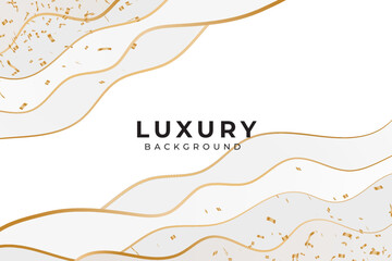 White luxury golden confetti glitter background