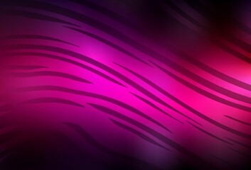 Fototapeta premium Dark Pink vector blurred shine abstract background.