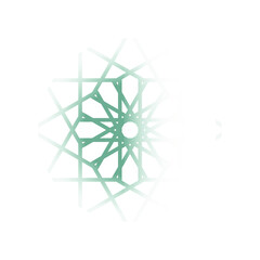 Fototapeta premium Abstract Arabicesque Islamic Ornament Tosca color with full of light. Suitable for Decorative Decoration Background