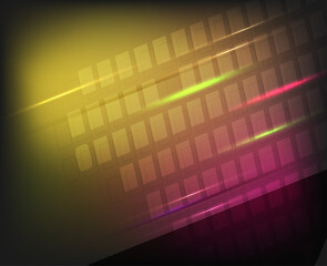 Abstract geometric composition forms modern background with decorative triangles and patterns backdrop vector illustration set