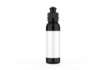 Plastic Bottle Mockup isolated on white background. 3d illustration 